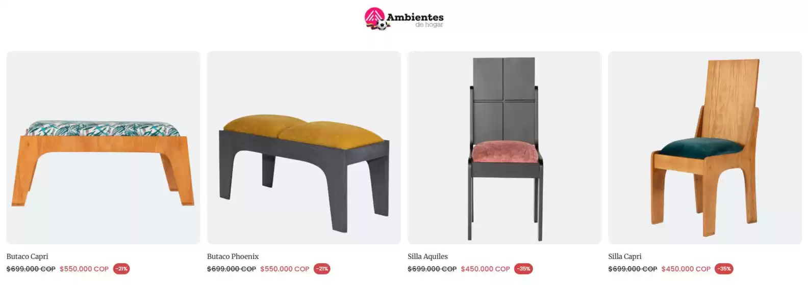 Catálogo Ambientes de Hogar en Chiscas | Descuentos y Precio Especial | 2026-06-23T00:00:00.000Z - 2026-06-30T00:00:00.000Z