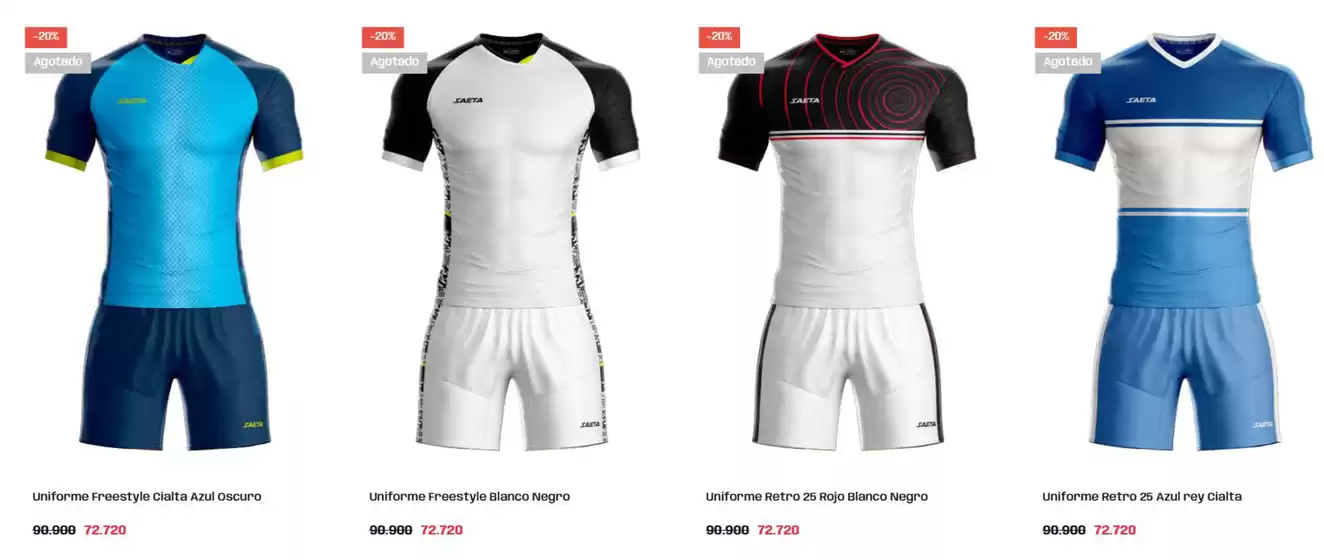 Catálogo Saeta | 20% OFF en nuestros uniformes | 2026-06-24T00:00:00.000Z - 2026-06-28T00:00:00.000Z