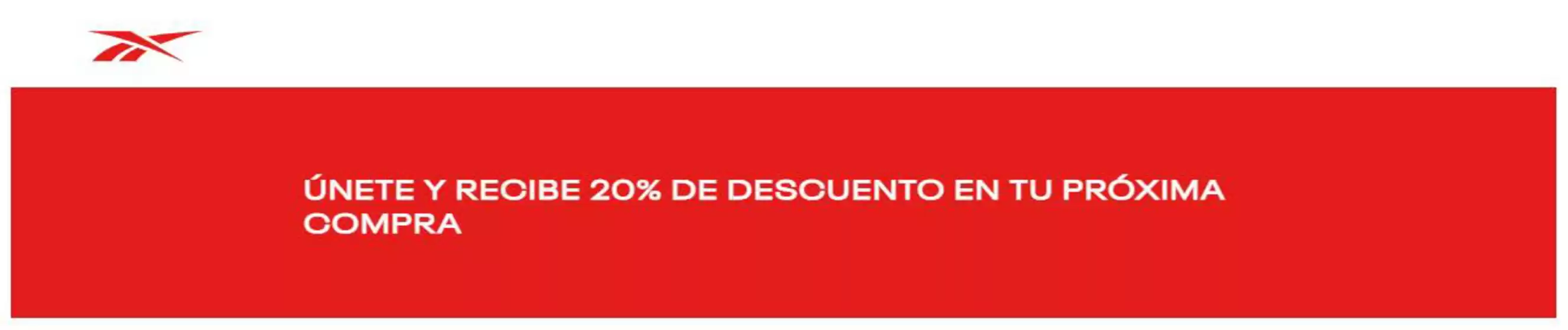 Catálogo Reebok | 20% DTO en tu próxima compra | 2026-06-24T00:00:00.000Z - 2026-08-31T00:00:00.000Z