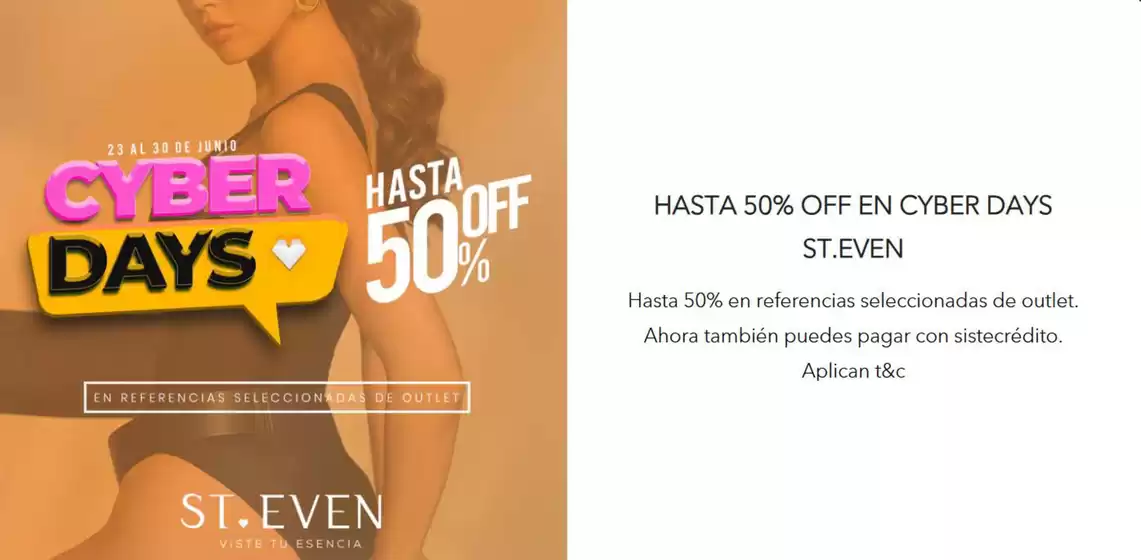 Catálogo St. Even | Cyber Days 30% y 50% OFF | 2026-06-25T00:00:00.000Z - 2026-06-30T00:00:00.000Z