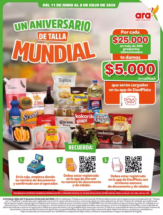 Catálogo Ara | Folleto S26 TiendasARA Nacional 205x27cm NACIONAL copia | 2026-06-11T00:00:00.000Z - 2026-07-08T00:00:00.000Z