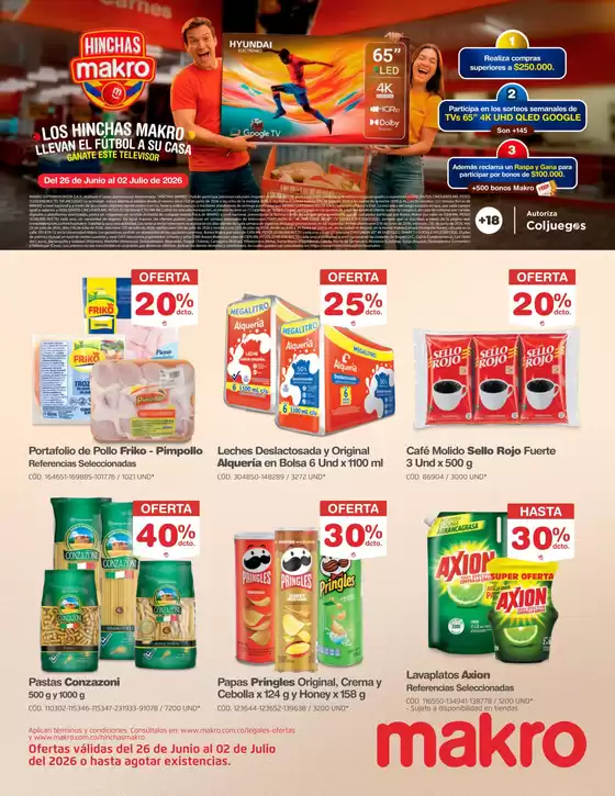 Catálogo Makro en Facatativá | Hinchas Makro | 2026-06-26T00:00:00.000Z - 2026-07-02T00:00:00.000Z