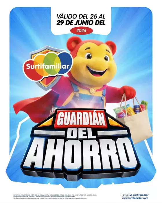 Catálogo Surtifamiliar en Facatativá | Excelente oferta para cazadores de gangas | 2026-06-26T00:00:00.000Z - 2026-06-29T00:00:00.000Z