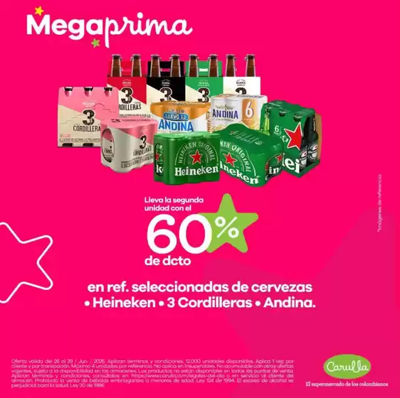 Catálogo Carulla | Descubre los descuentos de Megaprima  | 2026-06-29T00:00:00.000Z - 2026-06-29T00:00:00.000Z