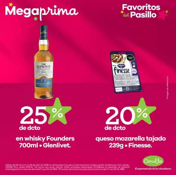 Catálogo Carulla | Disfruta la Megaprima | 2026-06-29T00:00:00.000Z - 2026-07-16T00:00:00.000Z