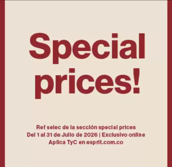 Catálogo Esprit | Special Prices $24.900 | 2026-07-01T00:00:00.000Z - 2026-07-31T00:00:00.000Z
