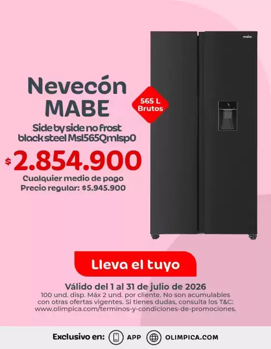 Catálogo Olímpica | Excelente oferta para todos los clientes | 2026-07-01T00:00:00.000Z - 2026-07-31T00:00:00.000Z