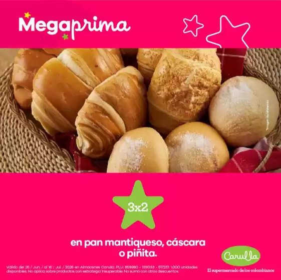 Catálogo Carulla | Megaprima y descubre promociones | 2026-07-01T00:00:00.000Z - 2026-07-16T00:00:00.000Z