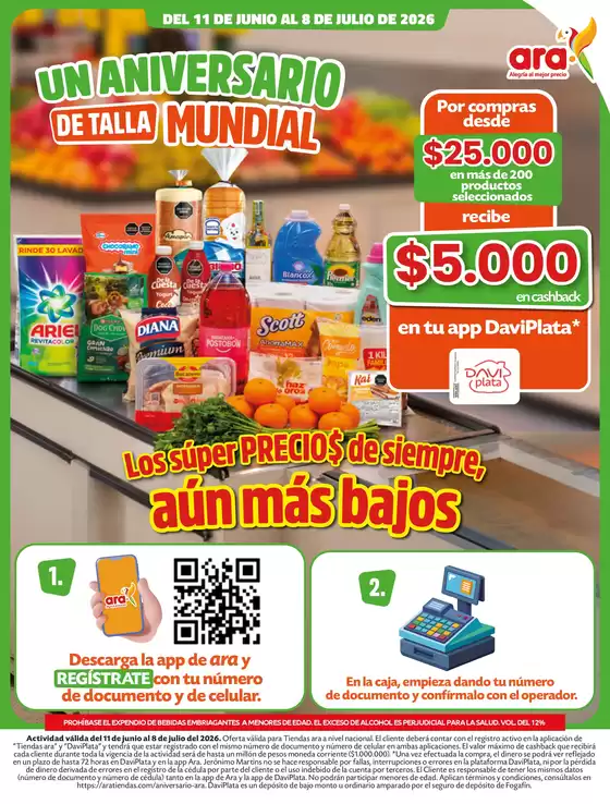 Catálogo Ara en Corozal | Folleto S27 TiendasARA Nacional 205x27cm NACIONAL copia | 2026-06-11T00:00:00.000Z - 2026-07-08T00:00:00.000Z