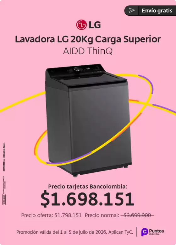 Catálogo Bancolombia en Plato | Excelente oferta para todos los clientes | 2026-07-01T00:00:00.000Z - 2026-07-05T00:00:00.000Z