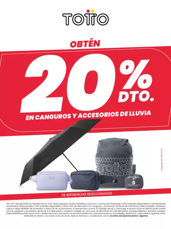 Catálogo Totto en Buenaventura | Ofertas Totto | 2026-07-01T00:00:00.000Z - 2026-07-31T00:00:00.000Z