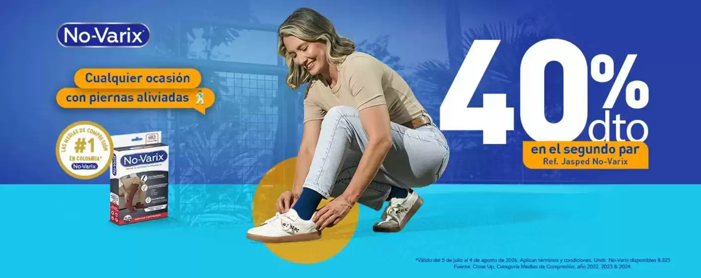 Catálogo Ortopedicos Futuro en Espinal | 40% OFF en el segundo par Ref. Jasped No-Varix | 2026-07-06T00:00:00.000Z - 2026-08-08T00:00:00.000Z