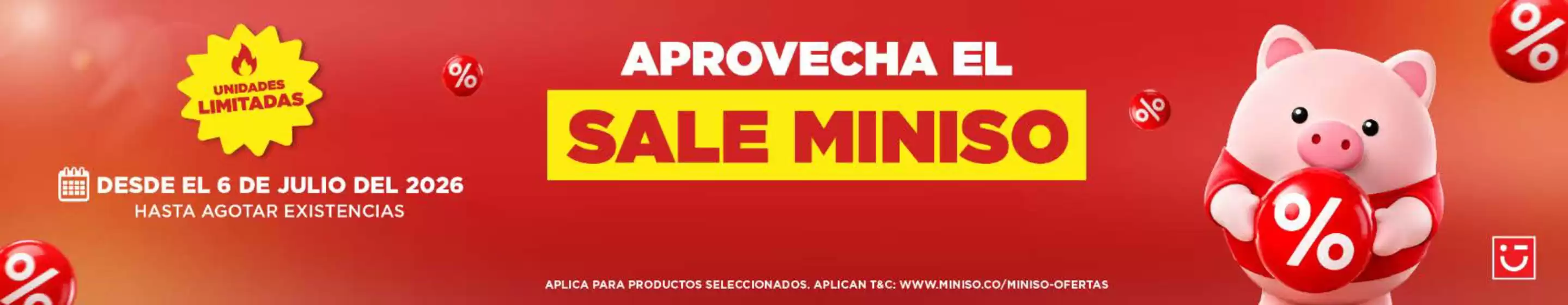 Catálogo Miniso | Aprovecha el Sale Miniso | 2026-07-13T00:00:00.000Z - 2026-07-15T00:00:00.000Z