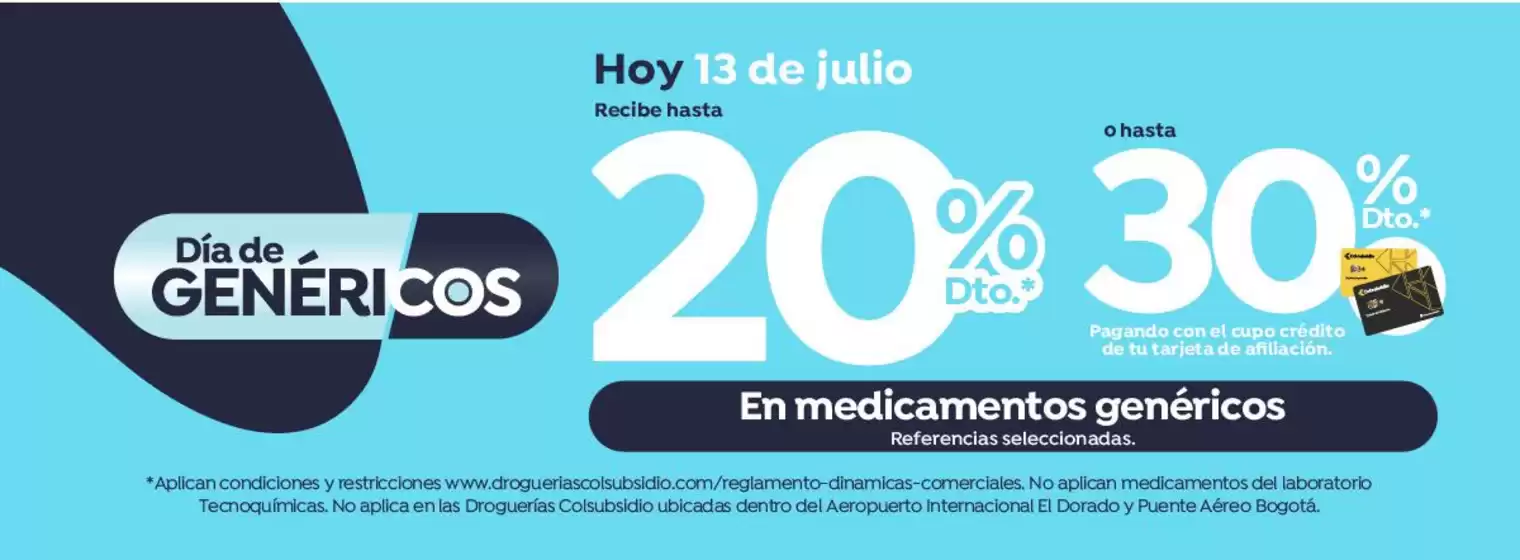 Catálogo Droguerías Colsubsidio | Ofertas principales para todos los clientes | 2026-07-13T00:00:00.000Z - 2026-07-13T00:00:00.000Z