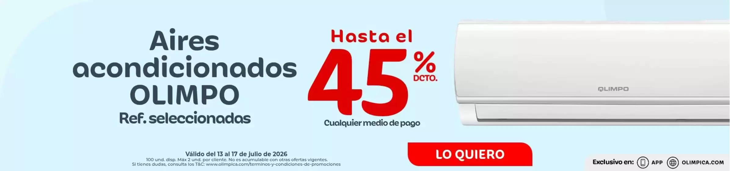 Catálogo Olímpica | Gangas y ofertas actuales | 2026-07-13T00:00:00.000Z - 2026-07-17T00:00:00.000Z