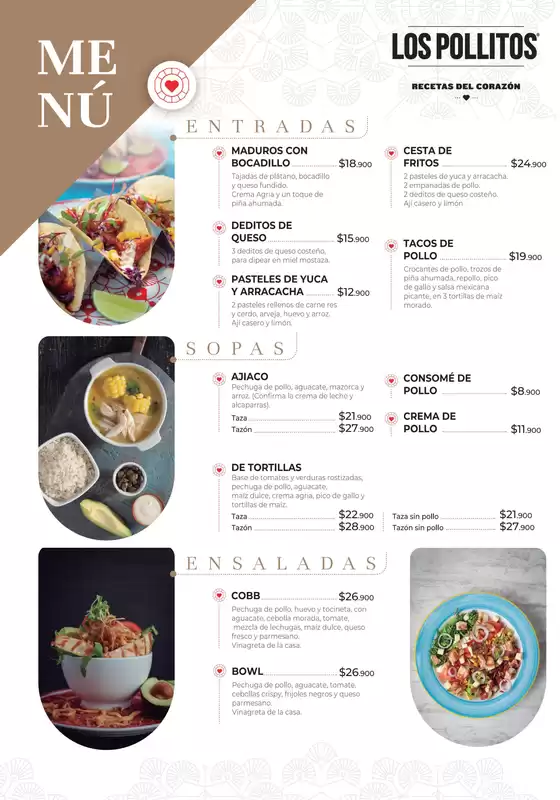 Menu Los Pollitos 2025