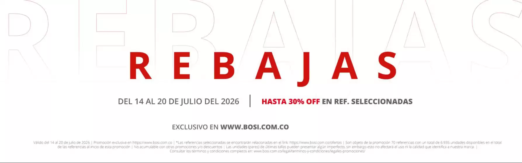 Catálogo Bosi en Arjona | Rebajas Hasta 30% OFF | 2026-07-15T00:00:00.000Z - 2026-07-20T00:00:00.000Z