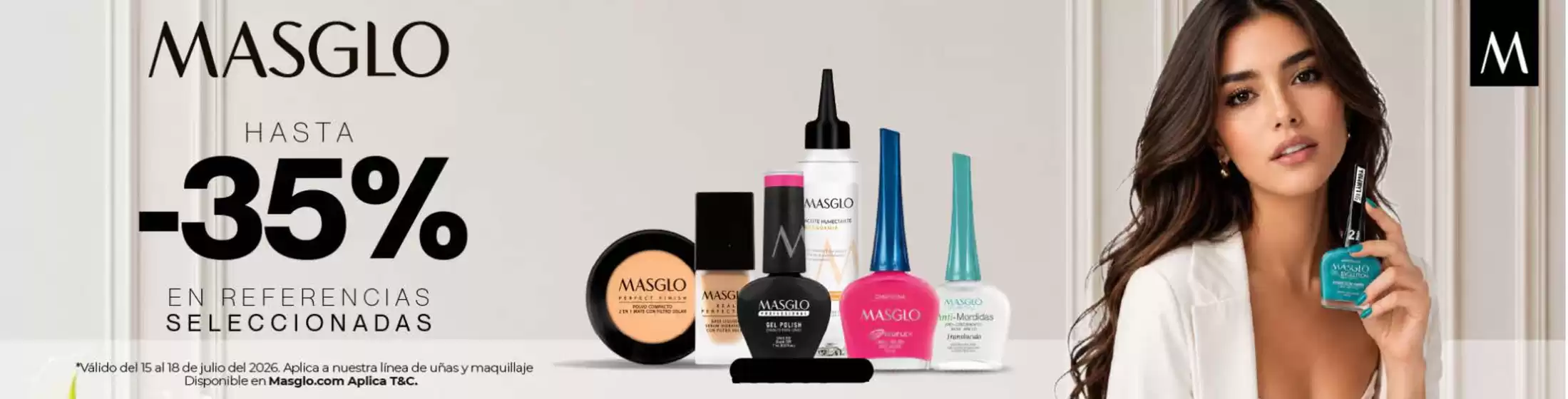 Catálogo Masglo | Hasta 35% OFF en Ref. Selecc. | 2026-07-16T00:00:00.000Z - 2026-07-19T00:00:00.000Z