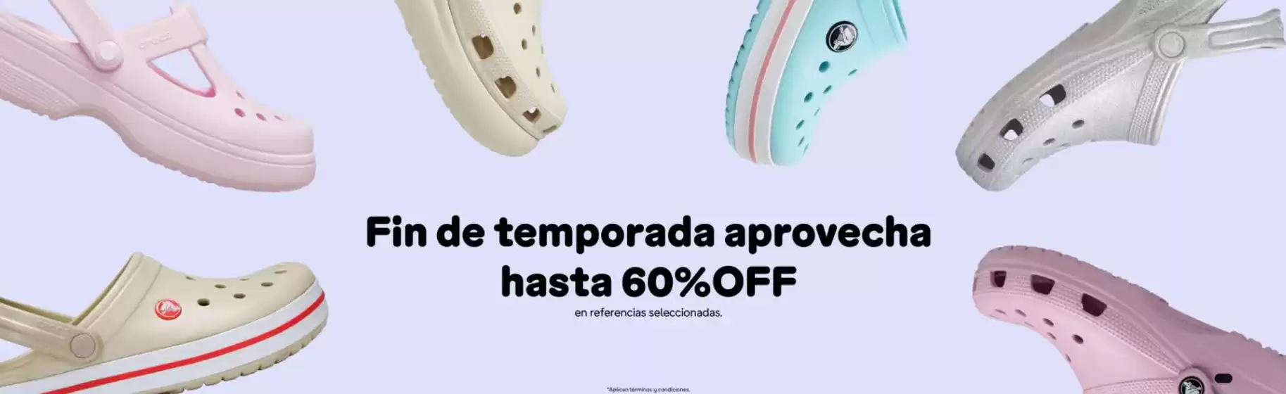 Catálogo Crocs | Aprovecha Hasta 60% OFF en Ref.Selecc. | 2026-07-16T00:00:00.000Z - 2026-07-31T00:00:00.000Z