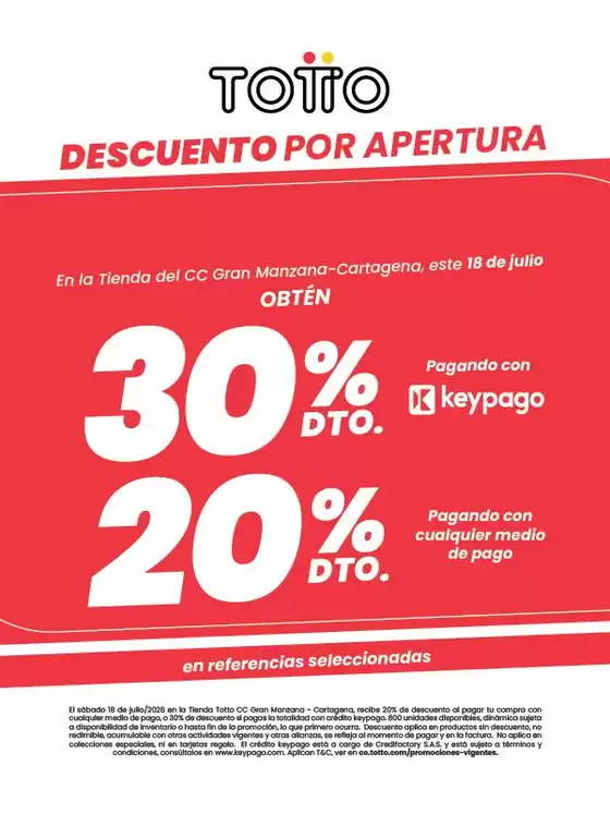 Catálogo Totto | Ofertas principales y descuentos | 2026-07-18T00:00:00.000Z - 2026-07-18T00:00:00.000Z