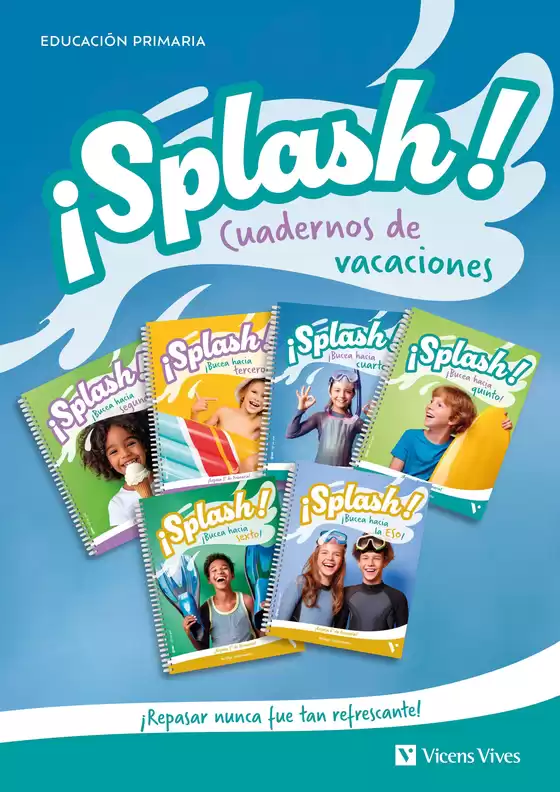 Catálogo Vicens Vives | Splash Cuadernos De Vacaciones Primaria | 2026-07-16T00:00:00.000Z - 2026-08-16T00:00:00.000Z