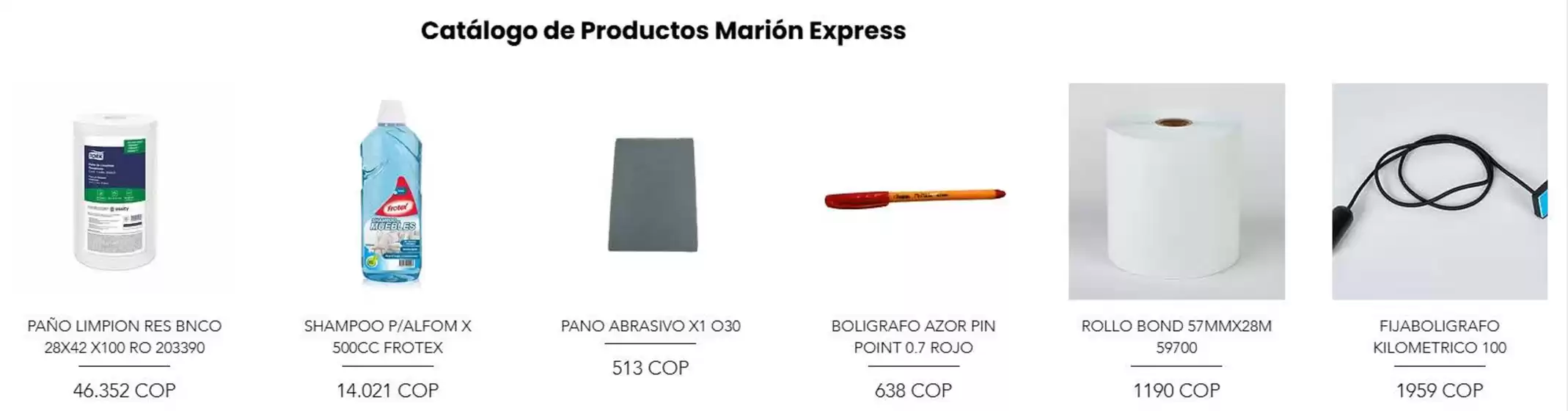 Catálogo Papelería Marión | Catálogo de Productos Marión Express | 2026-07-16T00:00:00.000Z - 2026-08-31T00:00:00.000Z
