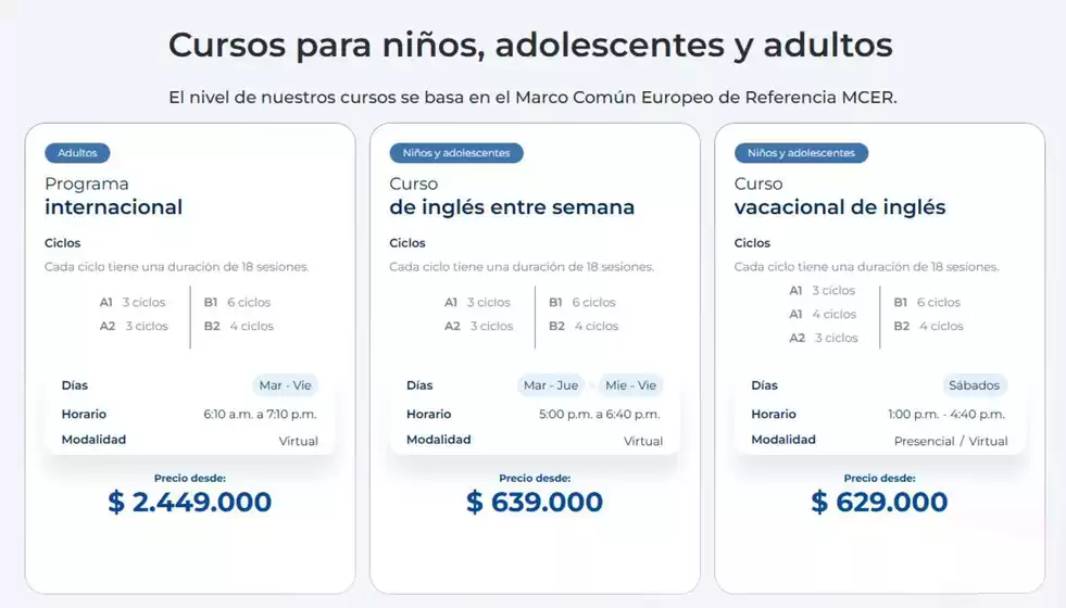 Catálogo Centro Colombo Americano | Cursos para niños, adolescentes y adultos | 2026-07-16T00:00:00.000Z - 2026-07-31T00:00:00.000Z