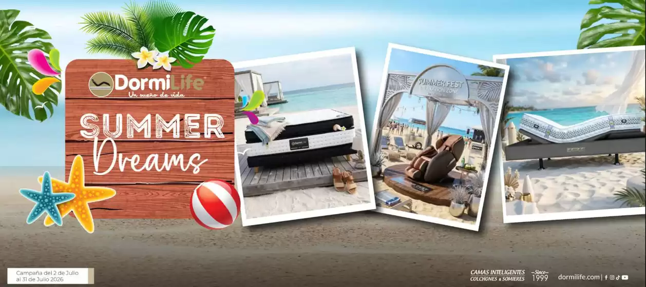 Catálogo Dormilife | Summer Dreams | 2026-07-17T00:00:00.000Z - 2026-07-31T00:00:00.000Z