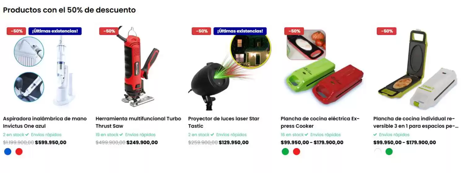 Catálogo TV Novedades | Productos con el 50% DTO | 2026-07-17T00:00:00.000Z - 2026-07-21T00:00:00.000Z