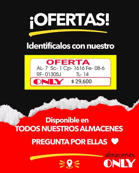 Catálogo Almacenes Only | Ofertas | 2026-07-17T00:00:00.000Z - 2026-07-31T00:00:00.000Z