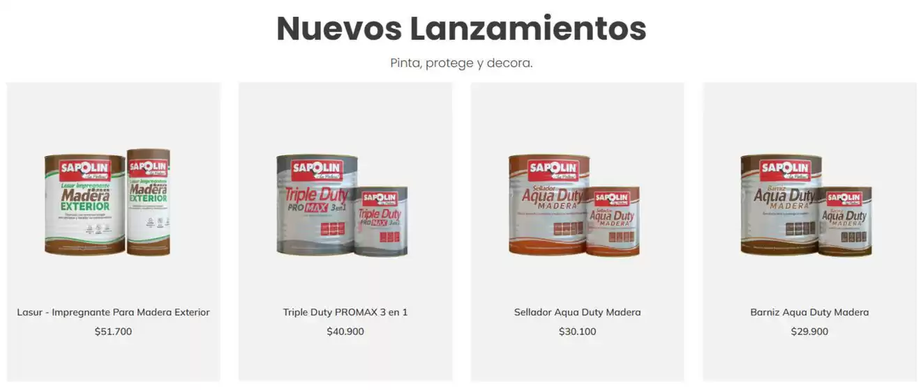Catálogo Sapolin | Mejor precio para ti | 2026-07-17T00:00:00.000Z - 2026-07-31T00:00:00.000Z