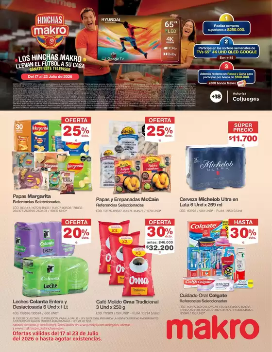 Catálogo Makro | Hinchas Makro | 2026-06-17T00:00:00.000Z - 2026-07-23T00:00:00.000Z