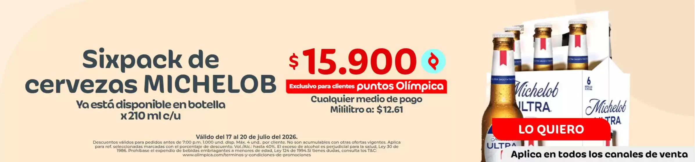Catálogo Olímpica en Soledad | Descuentos y promociones | 2026-07-17T00:00:00.000Z - 2026-07-20T00:00:00.000Z