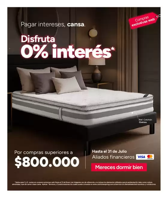 Catálogo Colchones Spring | Nuevas ofertas para descubrir | 2026-07-17T00:00:00.000Z - 2026-07-31T00:00:00.000Z