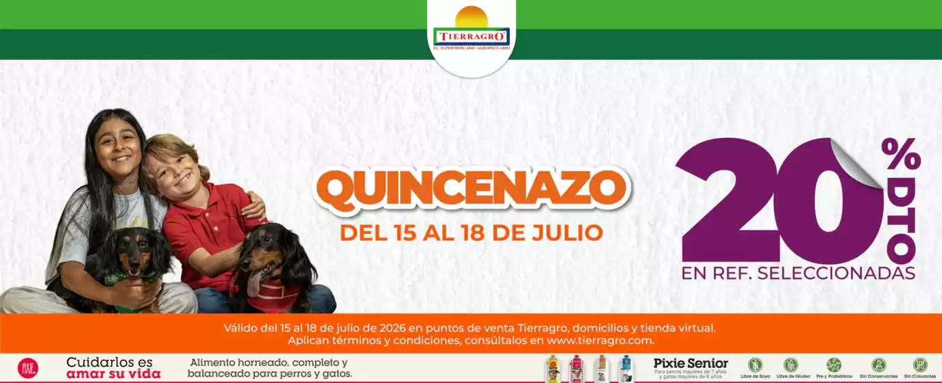 Catálogo Tierragro | 20% DCTO en Ref. Selecc. | 2026-07-17T00:00:00.000Z - 2026-07-18T00:00:00.000Z