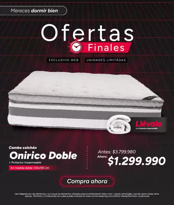 Catálogo Colchones Spring | Ofertas principales para todos los cazadores de gangas | 2026-07-18T00:00:00.000Z - 2026-08-01T00:00:00.000Z