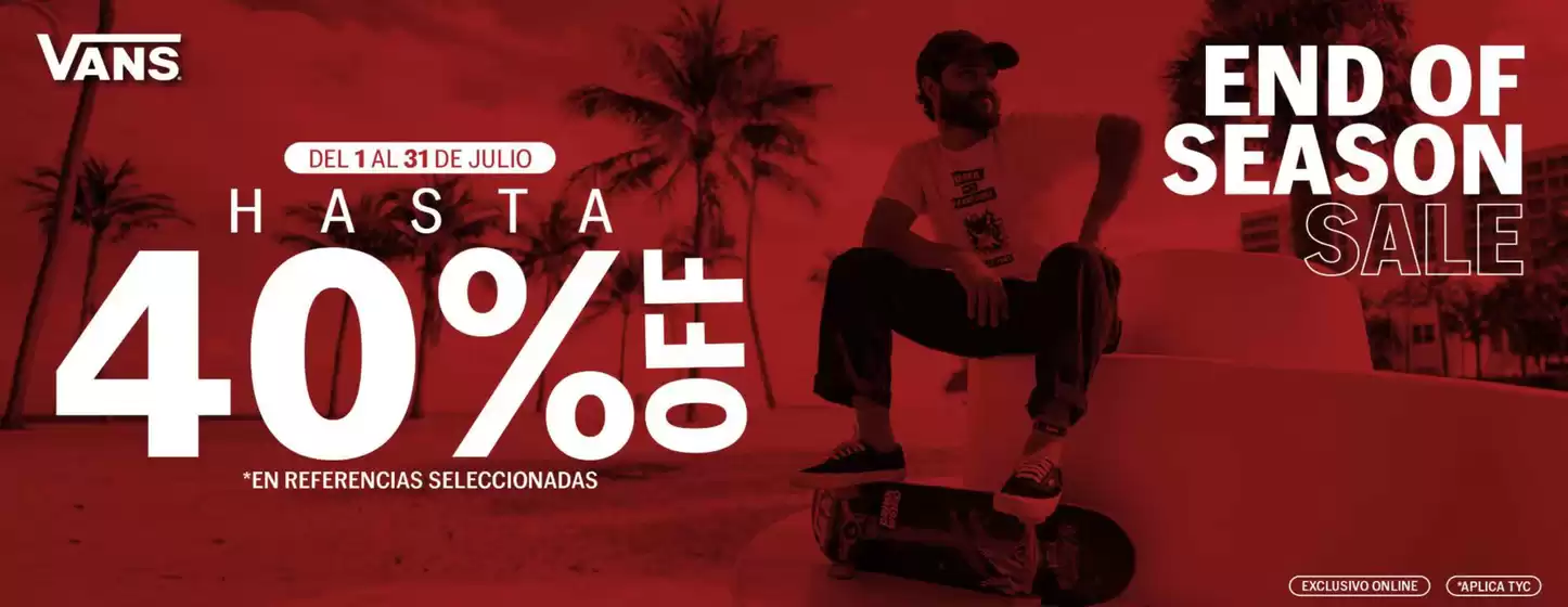 Catálogo Vans en Tuluá | Tenis a $199 900 | 2026-07-20T00:00:00.000Z - 2026-07-20T00:00:00.000Z