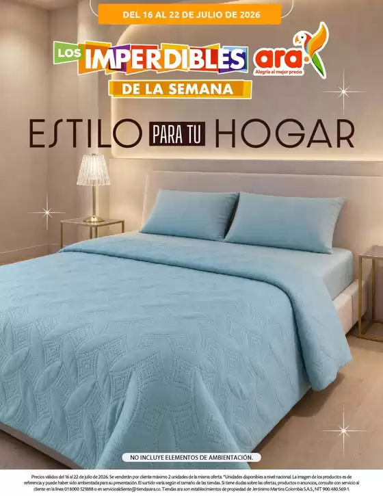 Catálogo Ara en Chiquinquirá | Promociones | 2026-07-20T00:00:00.000Z - 2026-07-22T00:00:00.000Z