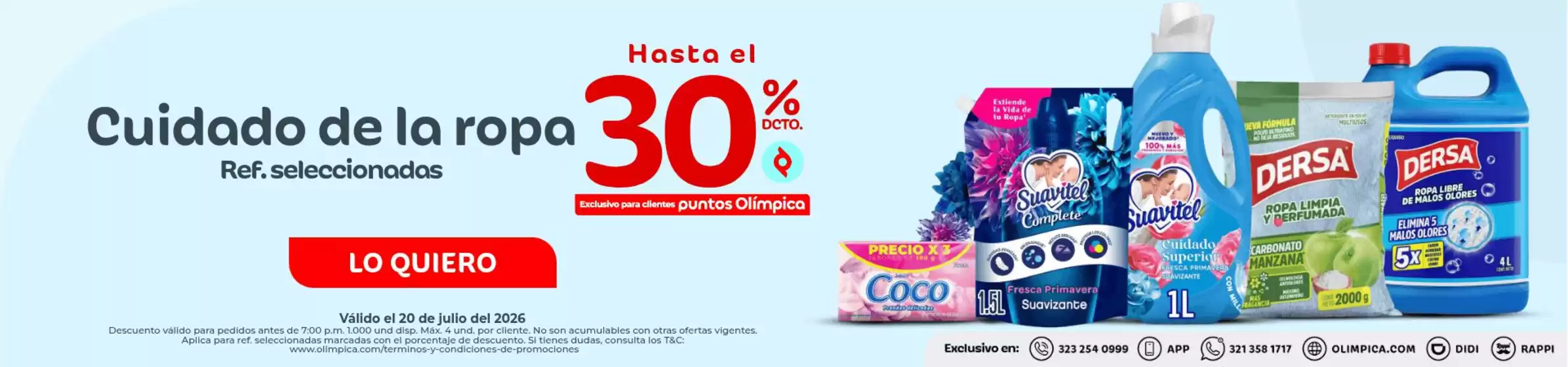 Catálogo Olímpica en Chiquinquirá | Nuestras mejores ofertas para ti | 2026-07-20T00:00:00.000Z - 2026-07-20T00:00:00.000Z
