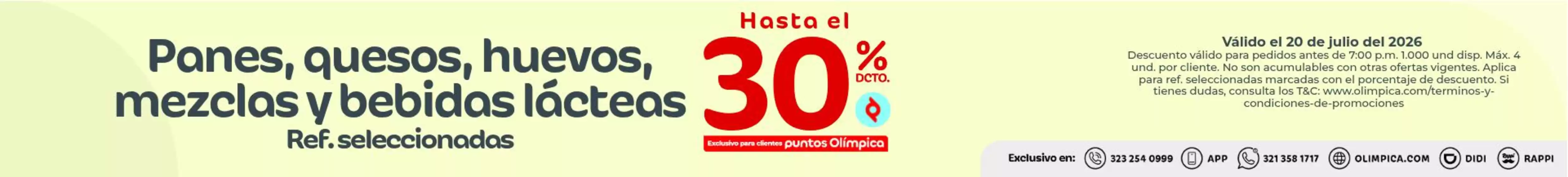 Catálogo Olímpica en Distracción | Ofertas especiales atractivas para todos | 2026-07-20T00:00:00.000Z - 2026-07-20T00:00:00.000Z