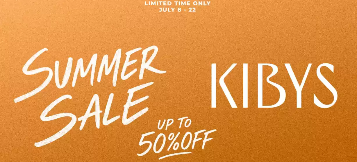 Catálogo Kibys | Summer Sale: Hasta 50% Off | 2026-07-20T00:00:00.000Z - 2026-07-22T00:00:00.000Z