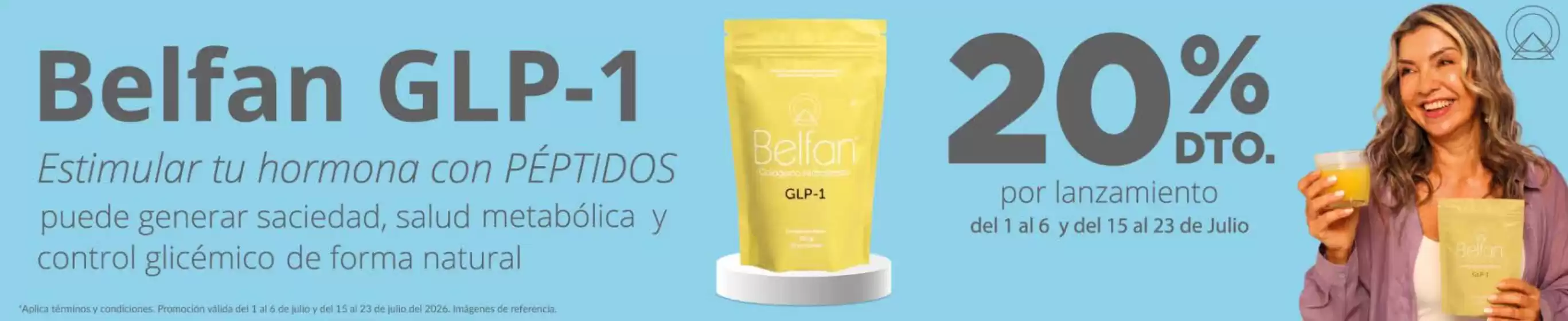 Catálogo Farmacias Pasteur en Fonseca | Belfan GLP-1 20% Dto | 2026-07-21T00:00:00.000Z - 2026-07-23T00:00:00.000Z