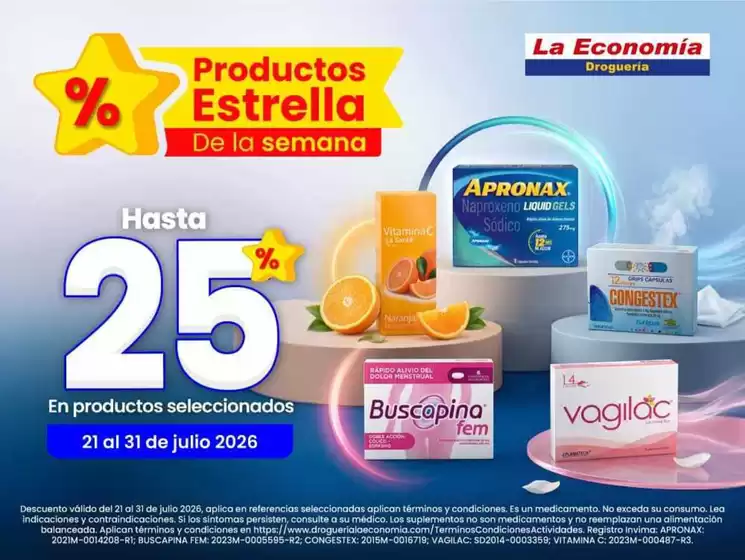 Catálogo Droguería la Economía | Ofertas Droguería la Economía | 2026-07-21T00:00:00.000Z - 2026-07-31T00:00:00.000Z