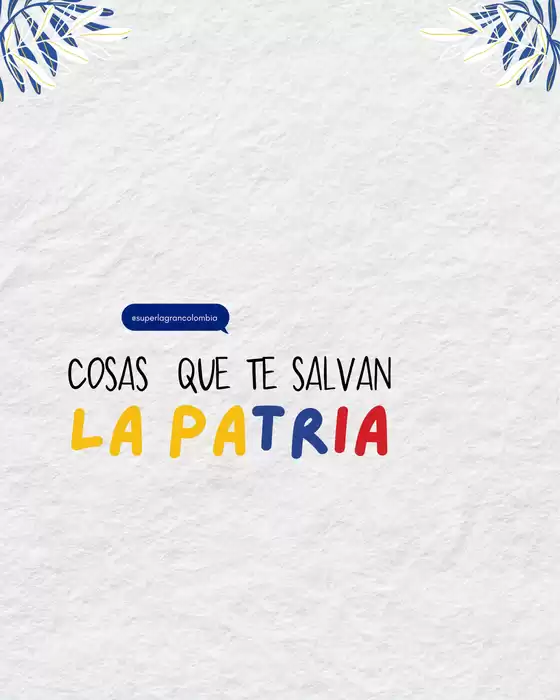 Catálogo La Gran Colombia | Ofertas principales para todos los cazadores de gangas | 2026-07-21T00:00:00.000Z - 2026-08-04T00:00:00.000Z