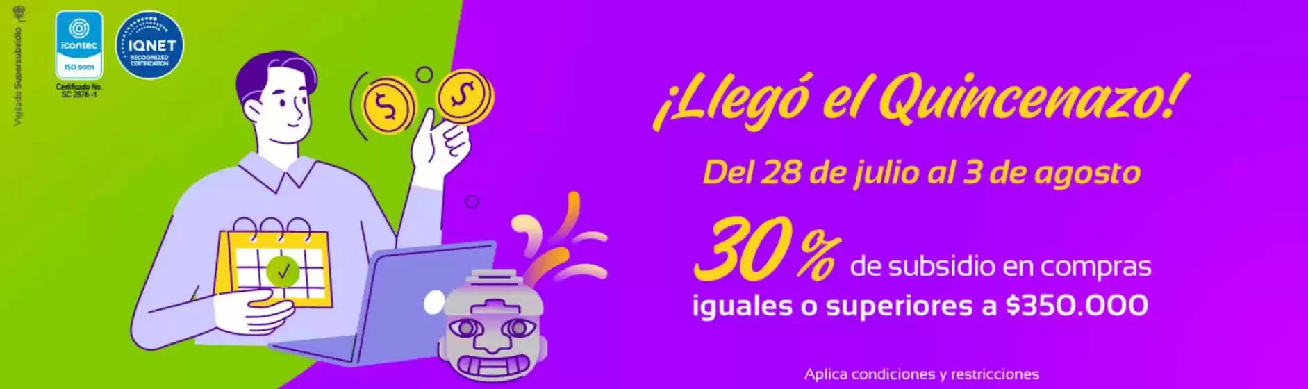 Catálogo Comfamiliar Huila | 30% DTO en compras iguales o inferiores a $350.000 | 2026-07-21T00:00:00.000Z - 2026-08-03T00:00:00.000Z