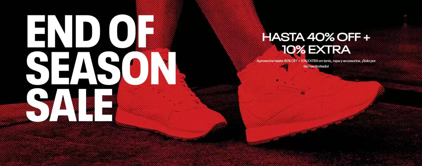 Catálogo Reebok | Aprovecha Hasta 40% OFF + 10% EXTRA | 2026-07-22T00:00:00.000Z - 2026-07-22T00:00:00.000Z