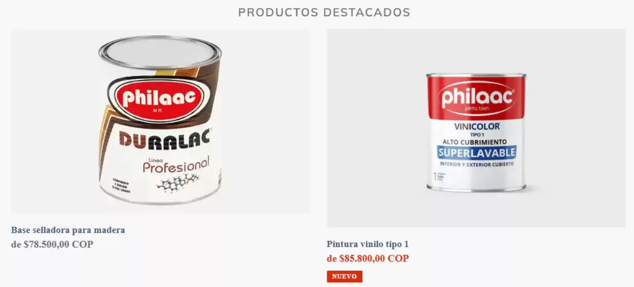 Catálogo Philaac | Productos Destacados | 2026-07-22T00:00:00.000Z - 2026-08-31T00:00:00.000Z