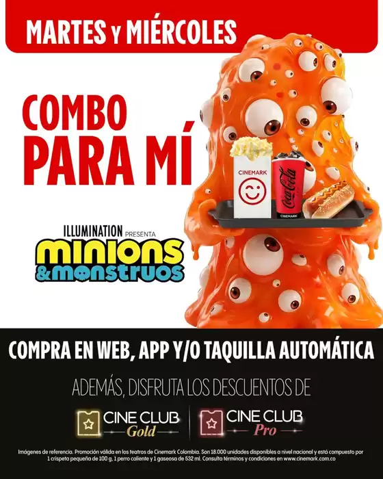 Catálogo Cinemark | Combo Para Mí | 2026-07-22T00:00:00.000Z - 2026-09-30T00:00:00.000Z