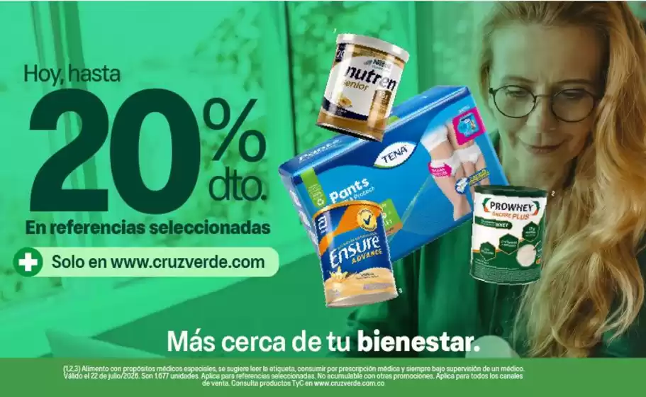 Catálogo Cruz verde | Descuentos y promociones | 2026-07-22T00:00:00.000Z - 2026-07-22T00:00:00.000Z