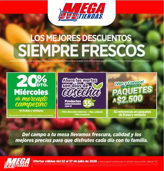Catálogo MegaTiendas | Ofertas MegaTiendas | 2026-07-22T00:00:00.000Z - 2026-07-27T00:00:00.000Z